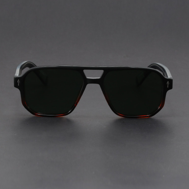 Kieran - Gafas de sol con Montura Cuadrada azul y Cristales Oscuros