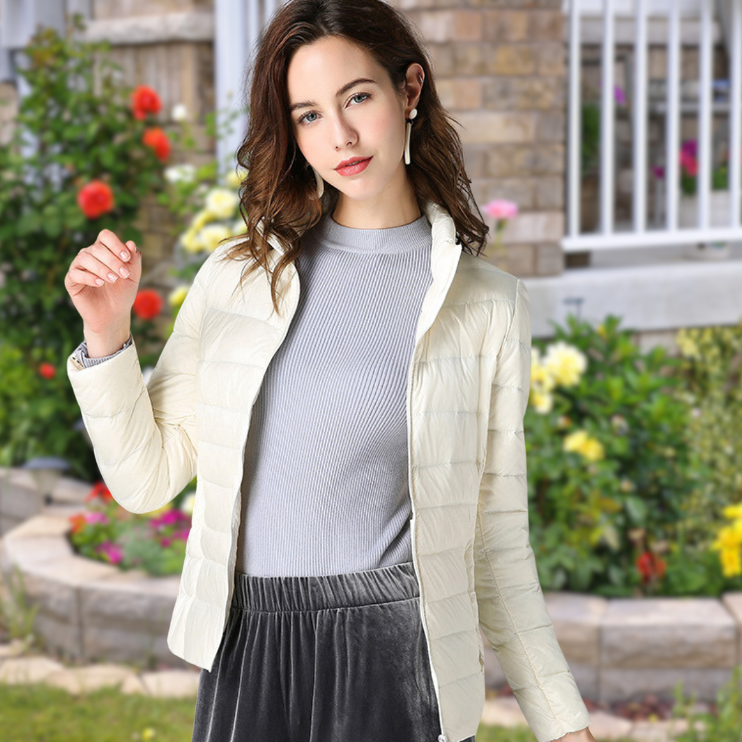 Isla | Chaqueta Acolchada Con Cremallera Y Cuello Alto