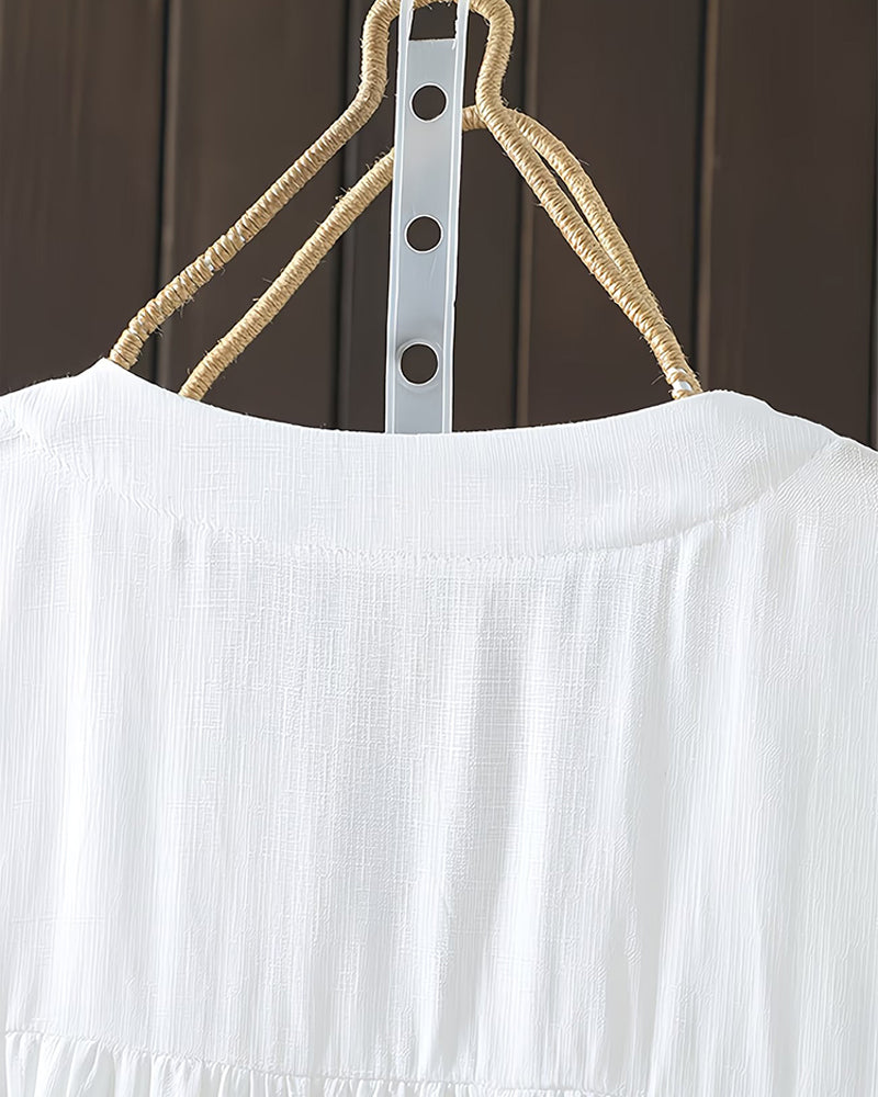 Shilika | Blusa Túnica Sin Mangas Con Cuello en V Y Estampado Floral