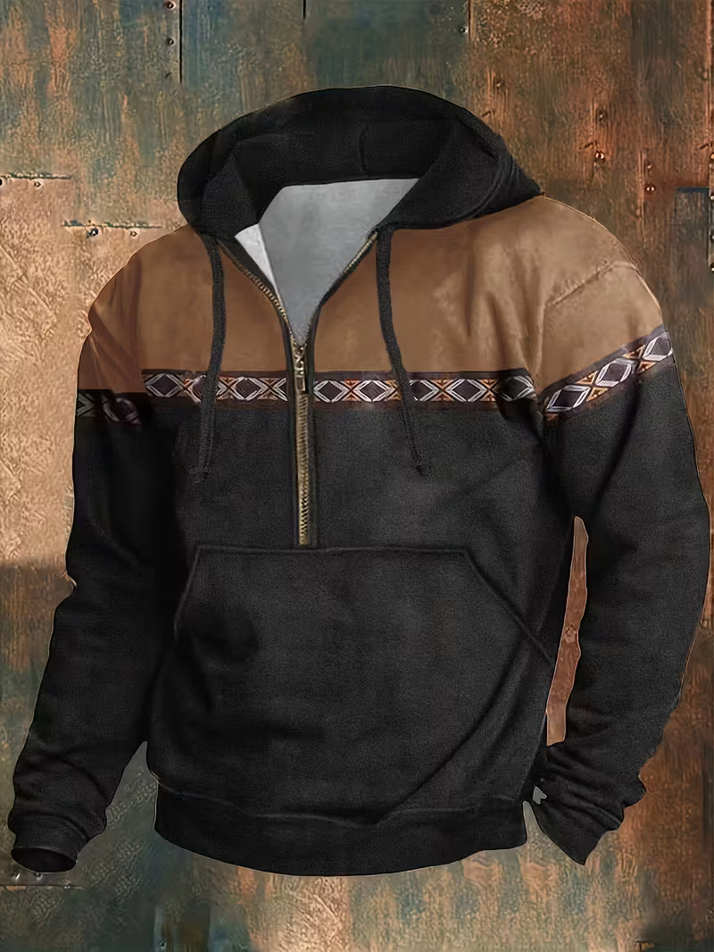 Hakan | Sudadera con Capucha y Media Cremallera