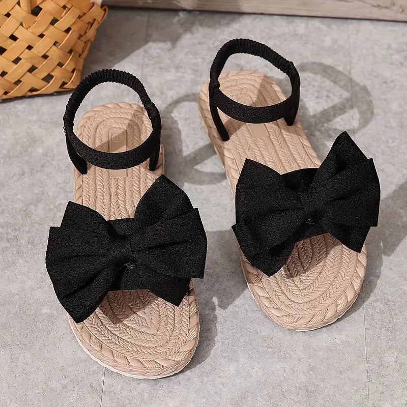 Michela | Sandalias de Plataforma Con Correa al Tobillo y Lazo