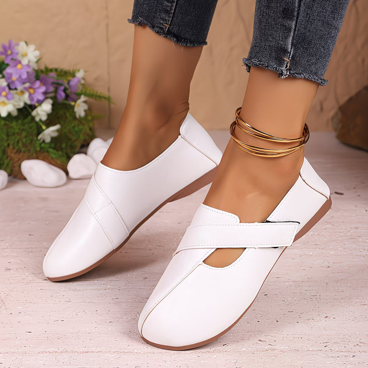 Tandara | Bailarinas Con Diseño De Tiras Cruzadas Y Aberturas