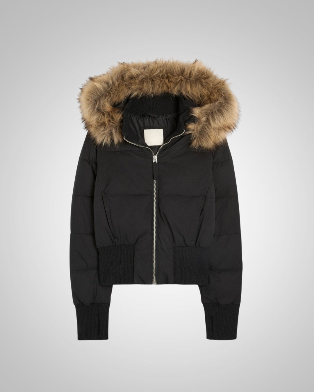 Isabel | Chaqueta acolchada con capucha de piel sintética
