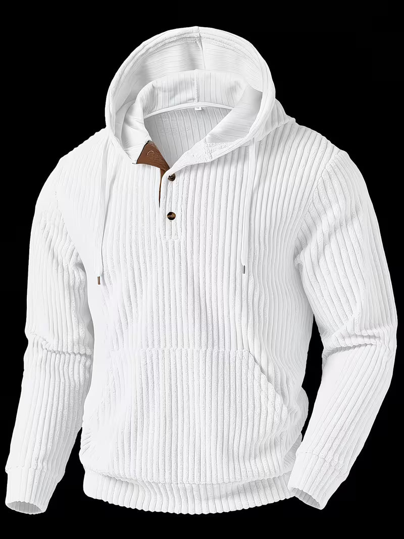 Colman | Sudadera con Capucha de Manga Larga Acanalada