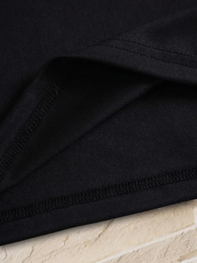 Fraga - Camiseta de manga corta con cuello en V y corte entallado