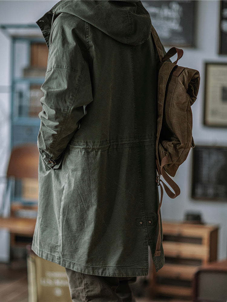 Engelbert | Parka Larga Con Capucha Fishtail
