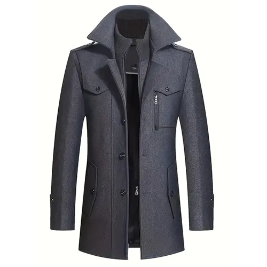 Weiss | Abrigo con Cuello Capa y Botones