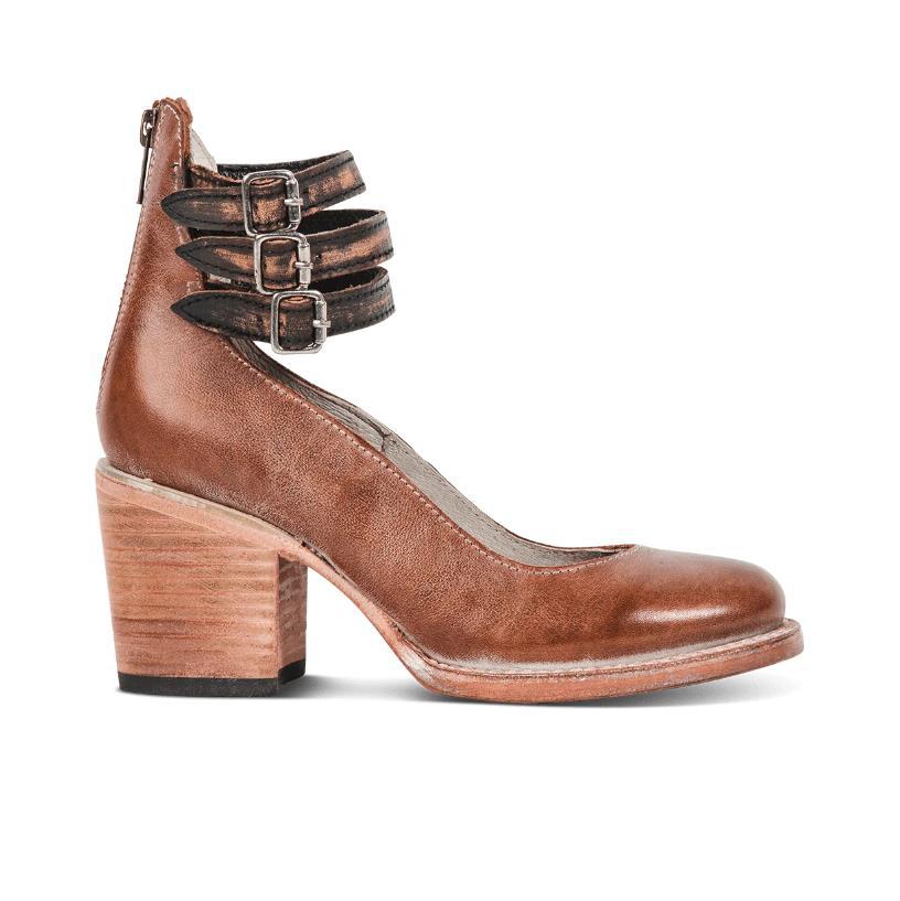 Steffie - Zapatos de Salón Con Tacón Grueso y Tiras