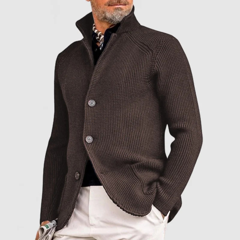 Mario | Chaqueta Tipo Cárdigan De Punto Acanalado Con Botones