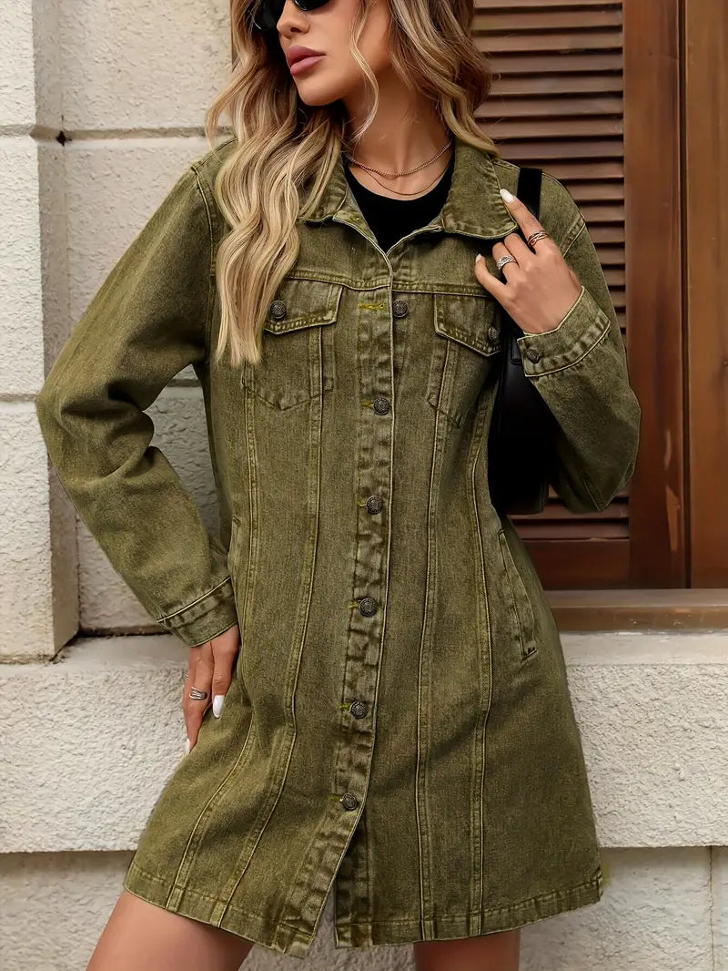 Tacie | Chaqueta Vaquera De Manga Larga Abotonada