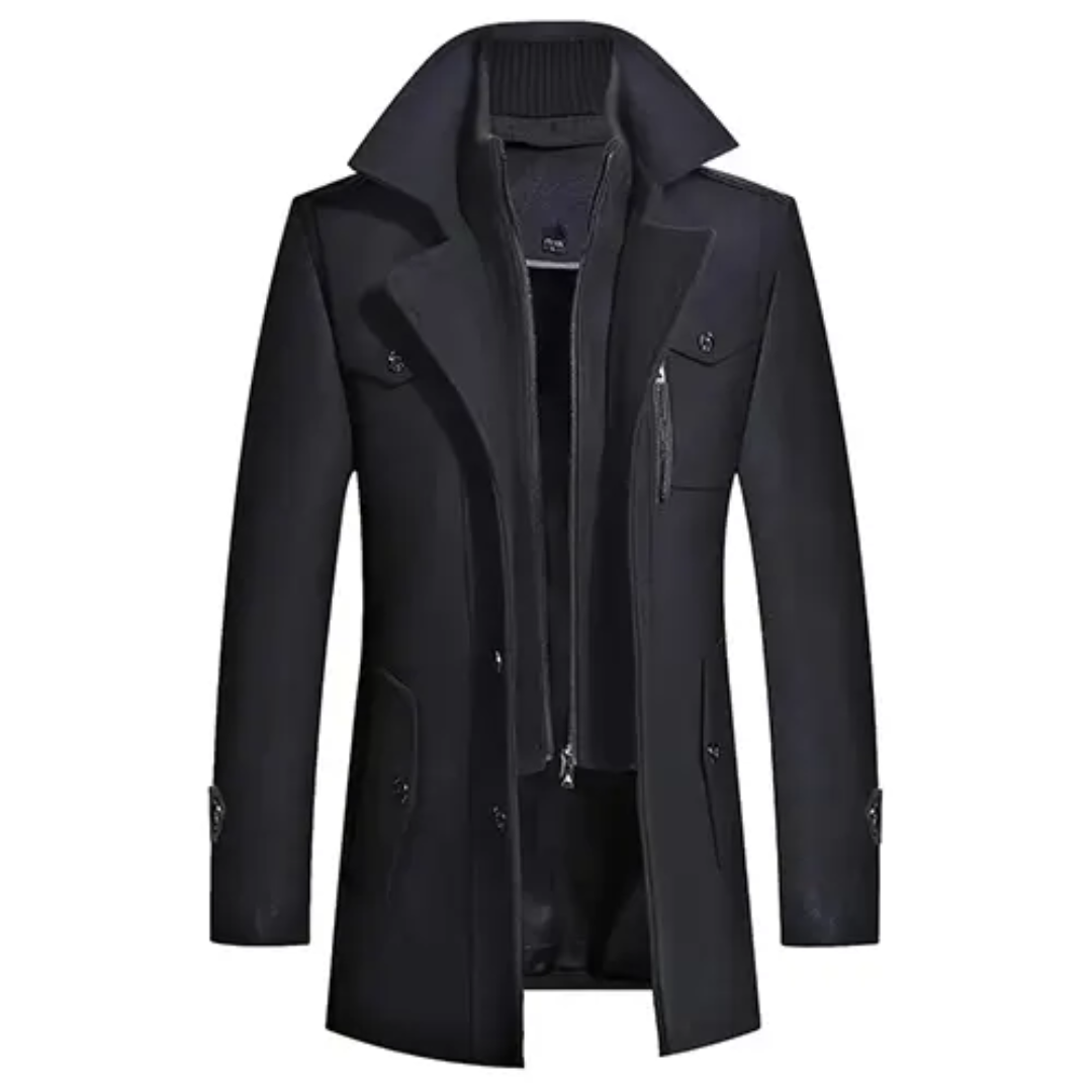 Weiss | Abrigo con Cuello Capa y Botones
