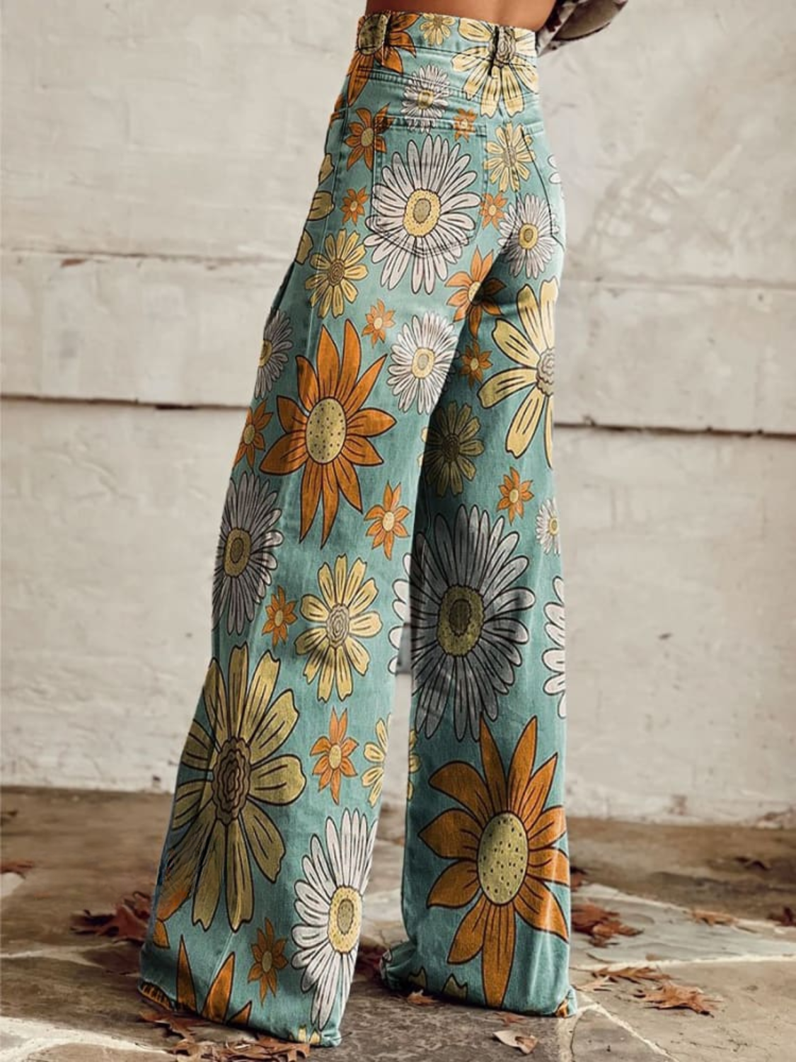 Cirilla | Pantalón Palazzo Con Estampado Floral Vintage