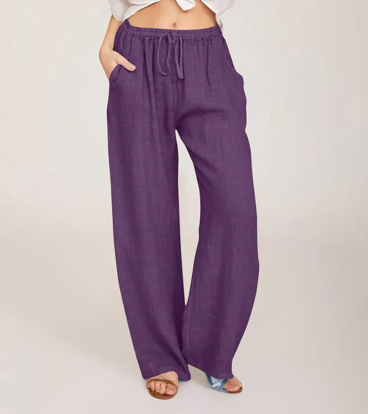 Maialen | Pantalones De Corte Ancho Con Cordón