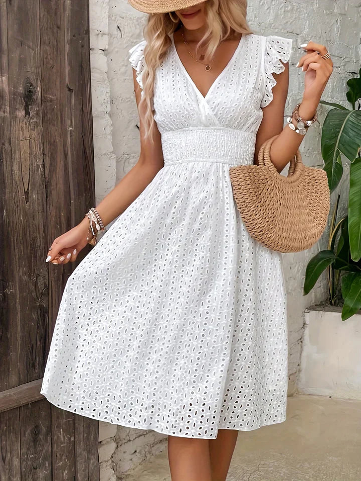 Tsami | Vestido Midi Con Escote en V