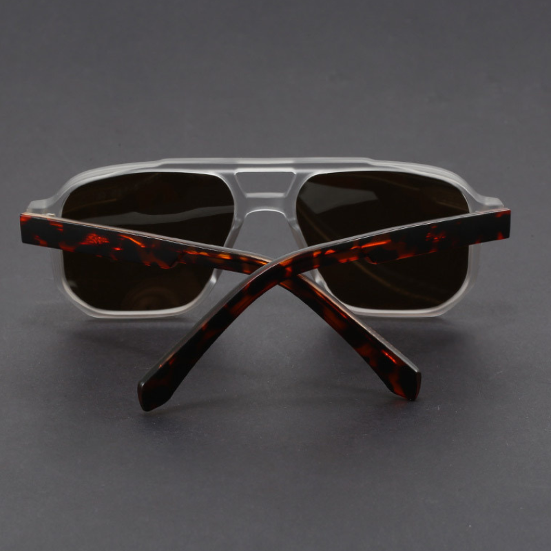 Kieran - Gafas de sol con Montura Cuadrada azul y Cristales Oscuros