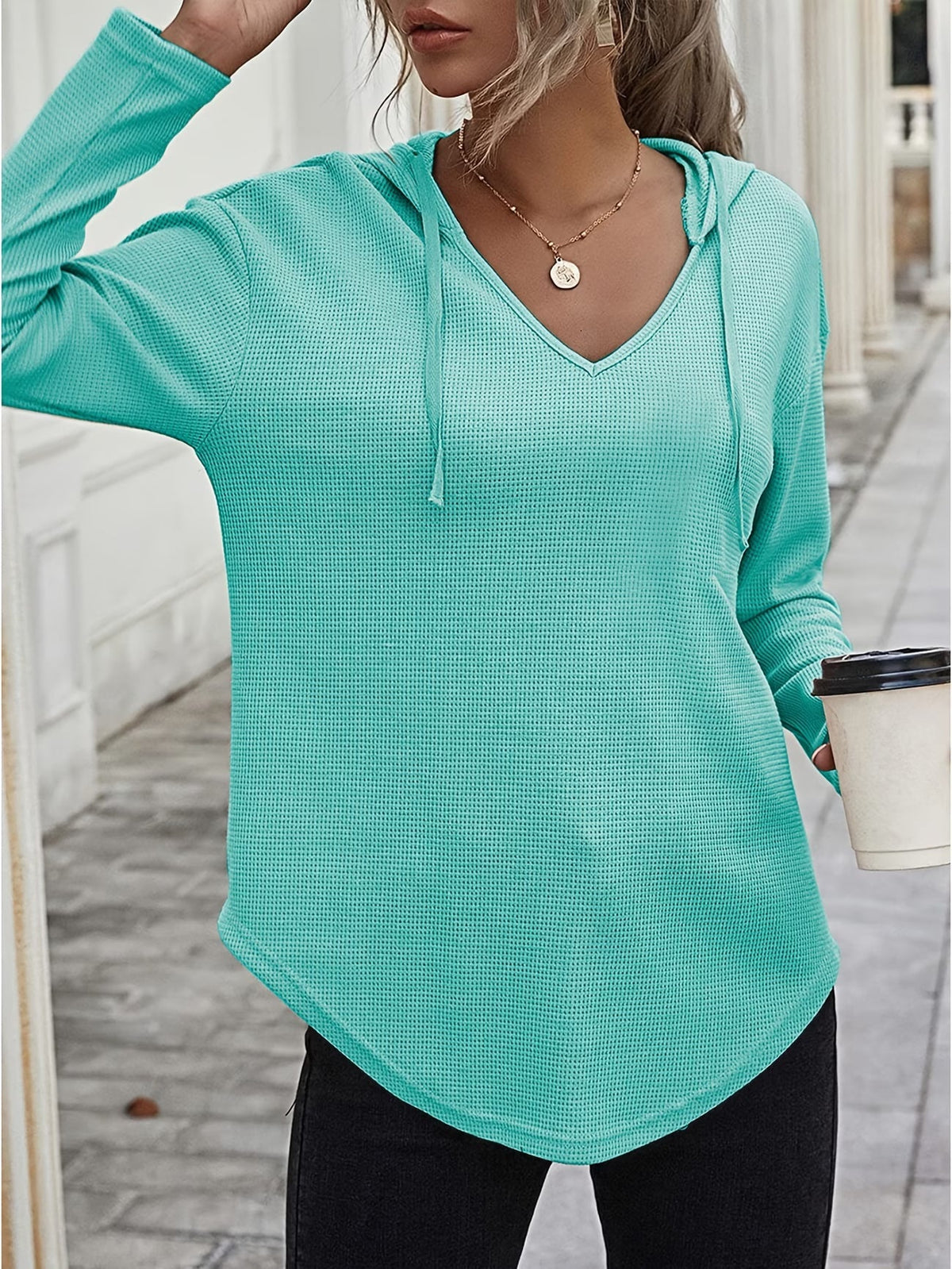 Laurette | Sudadera con Capucha de Manga Larga