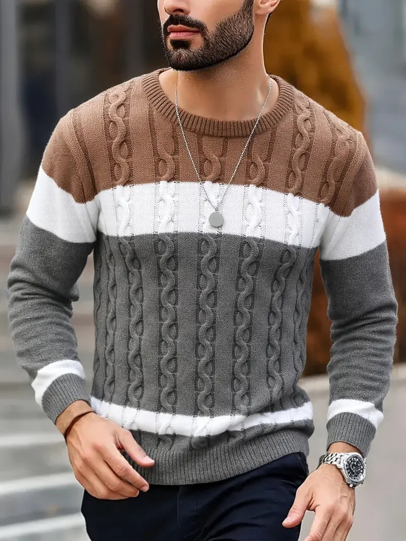 Watkins | Suéter De Punto Cuello Redondo Color Block