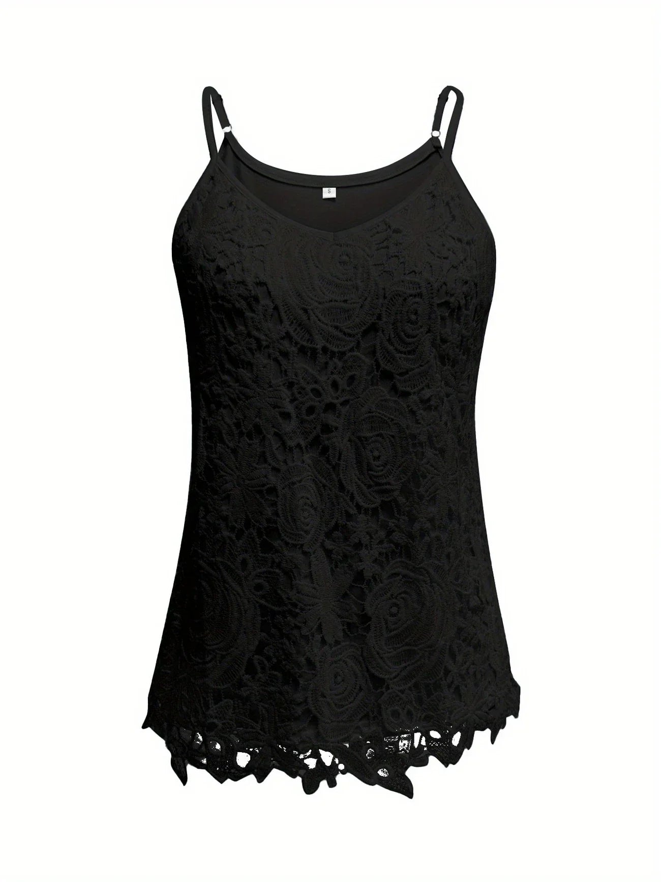 Juna | Top de Encaje Floral con Tirantes