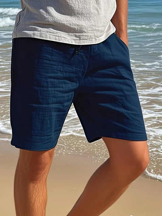 Callan | Pantalones Cortos Informales De Hombre Con Cordón, Hasta La Rodilla