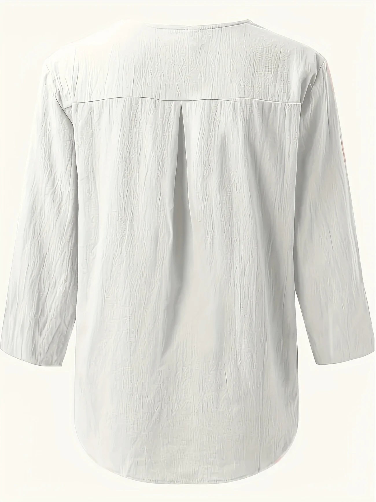 Mykaela | Blusa Informal Con Cuello Abierto y Tacto de Algodón