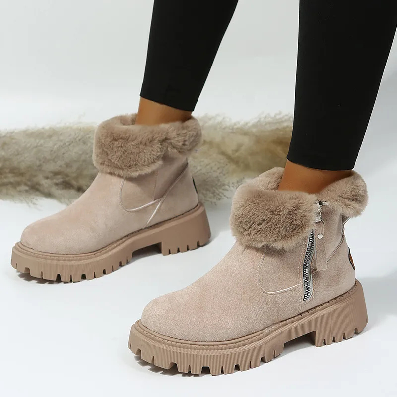 Gertraud | Botines con Puños de Piel y Cremalleras
