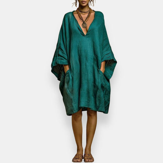 Diaraye | Vestido Corto Amplio Con Escote en V