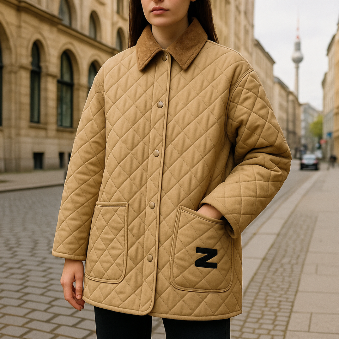Elysoruta | Chaqueta acolchada de algodón con cuello de pana