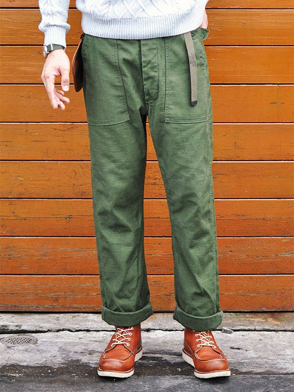 Matheos | Pantalones Cargo Rectos Estilo Utilitario