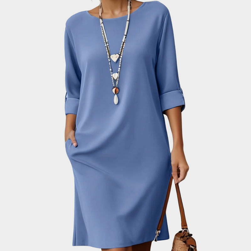 Kayana | Vestido Con Mangas Tres Cuartos