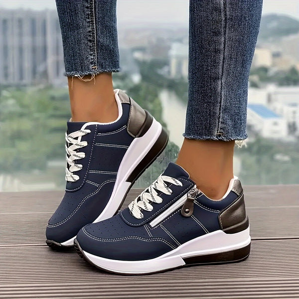 Rejean - Zapatillas Con Plataforma y Cordones