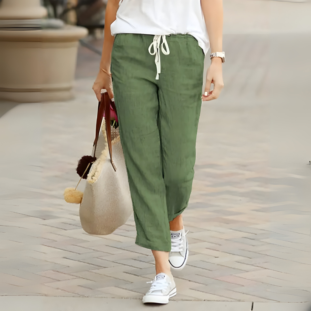 Izumi | Pantalones Cortos De Pierna Ancha Con Cordón