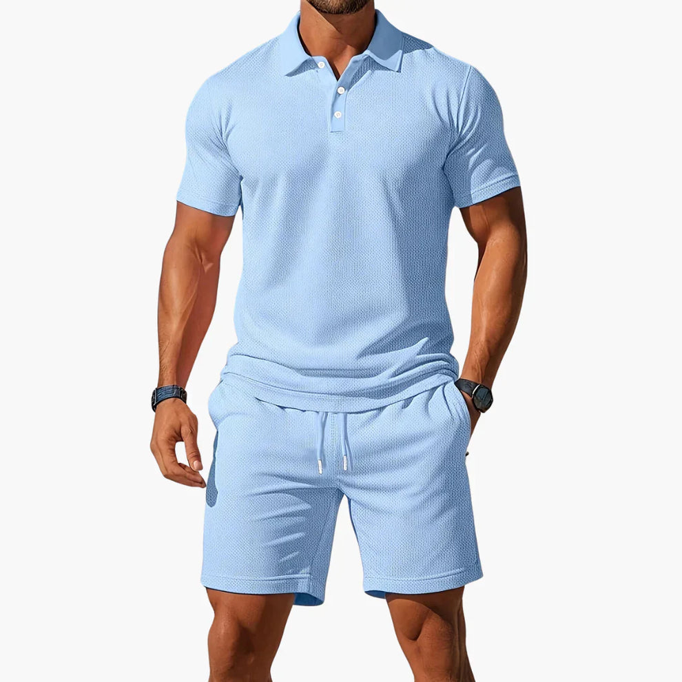 Chamikara | Conjunto De Polo Y Pantalones Cortos De Corte Entallado