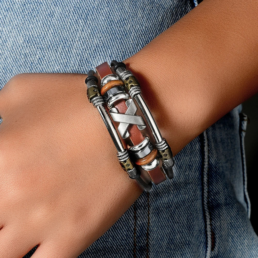 Garland | Pulsera de Cuero de Varias Capas