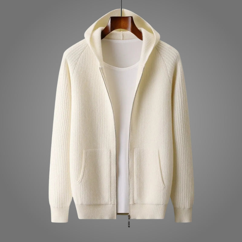 Romain | Sudadera Acanalada Con Cremallera y Capucha