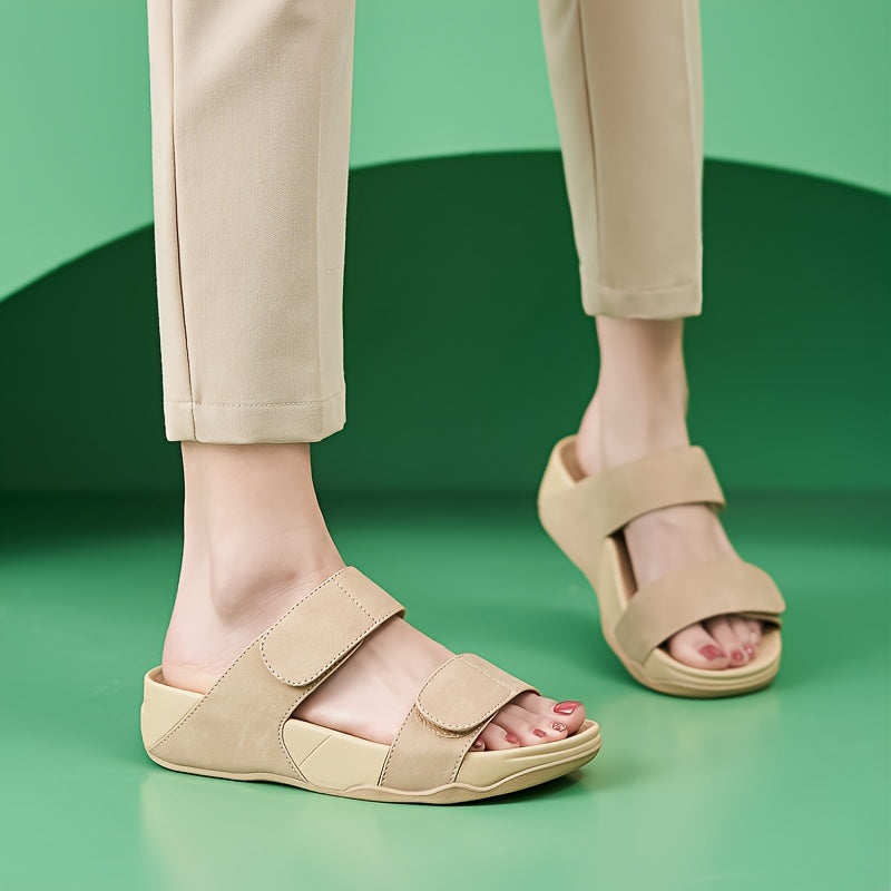 Phanni | Sandalias de Cuña con Doble Correa Ajustable