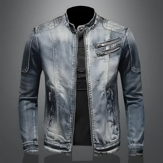 Dustin | Chaqueta De Cuello Alto Con Lavado Claro