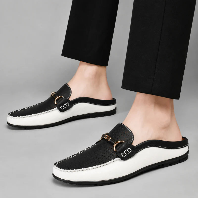 Yerson | Mules Sin Cordones Con Perforaciones