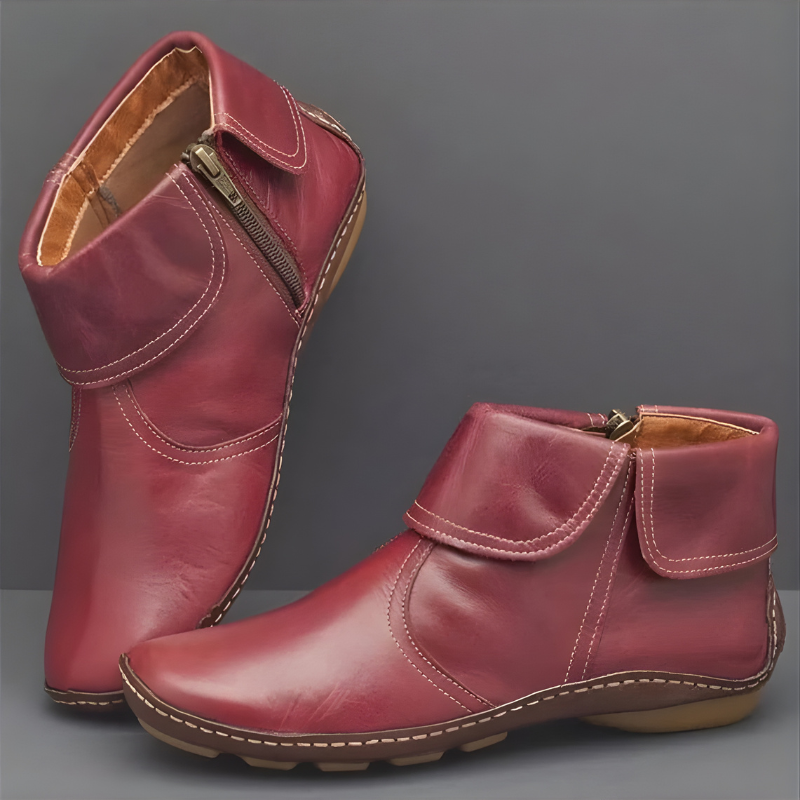 Doorthy | Botines De Mujer Con Cremallera Lateral
