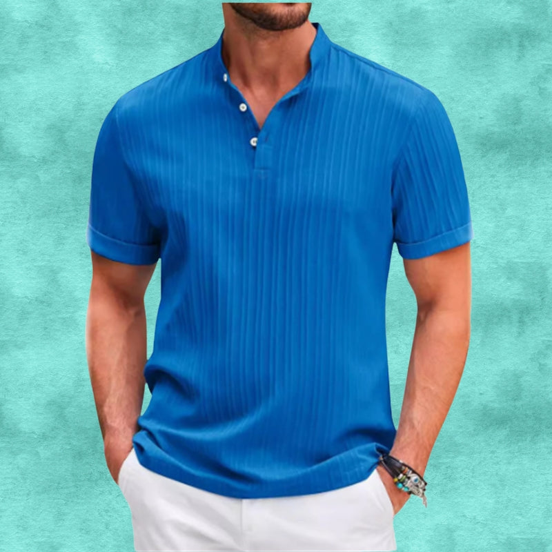 Tomasz | Camisa Acanalada de Manga Corta