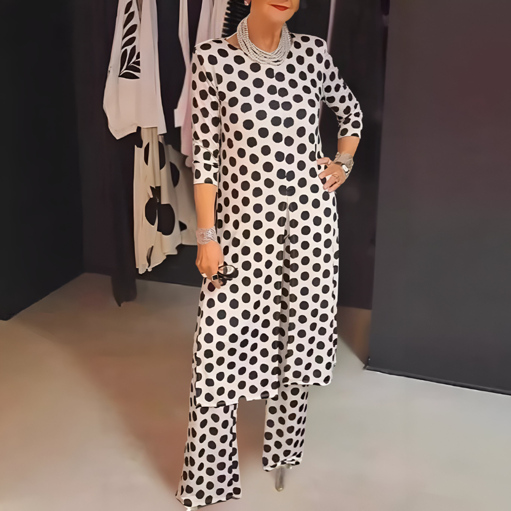 Maryse | Conjunto Mujer Dos Piezas Lunares Elegante