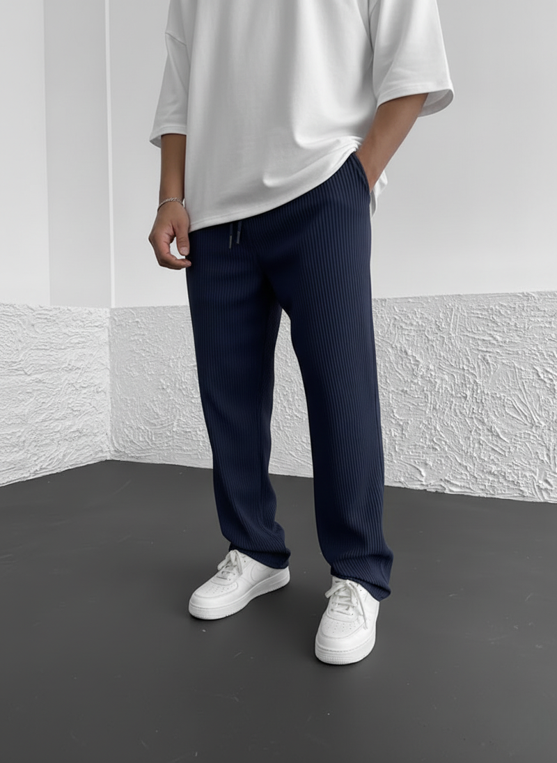 Eliezer | Pantalón Acanalado De Corte Relajado