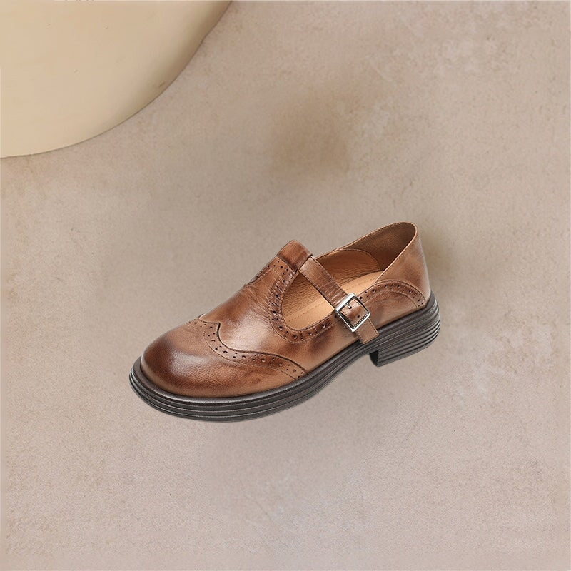 Zayana | Zapatos Oxford Mary Jane Con Hebilla