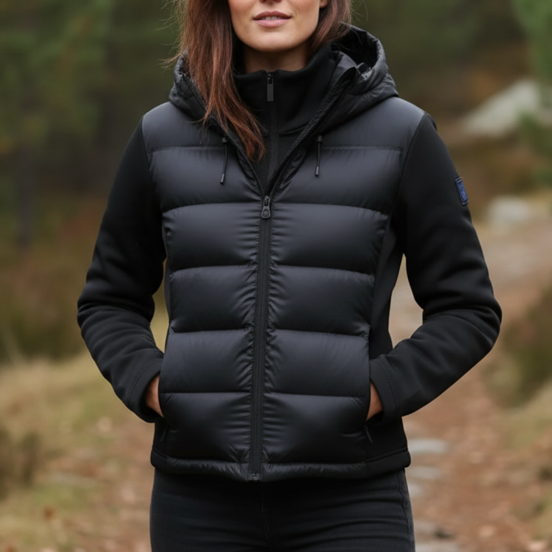 Sylvavilda | Chaqueta Acolchada Ajustada con Capucha