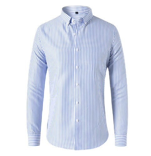 Mormon | Camisa para Hombre Manga Larga Rayas Algodón