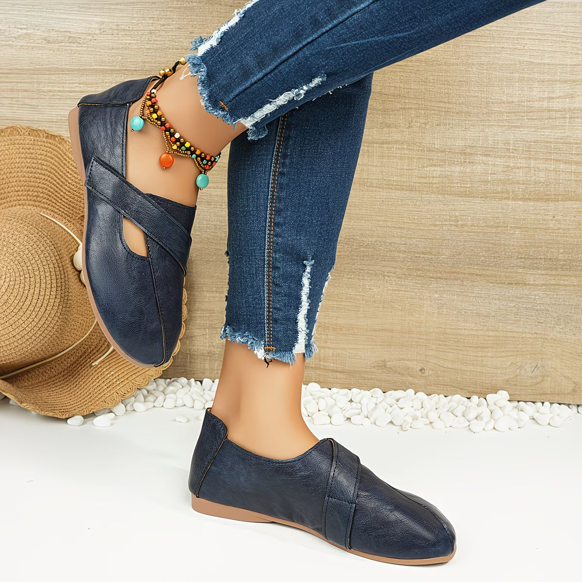 Tandara | Bailarinas Con Diseño De Tiras Cruzadas Y Aberturas