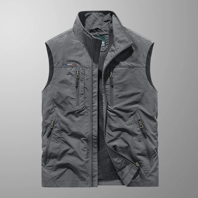 Vincent - Chaleco Chaqueta Transpirable Táctico Multi Bolsillo