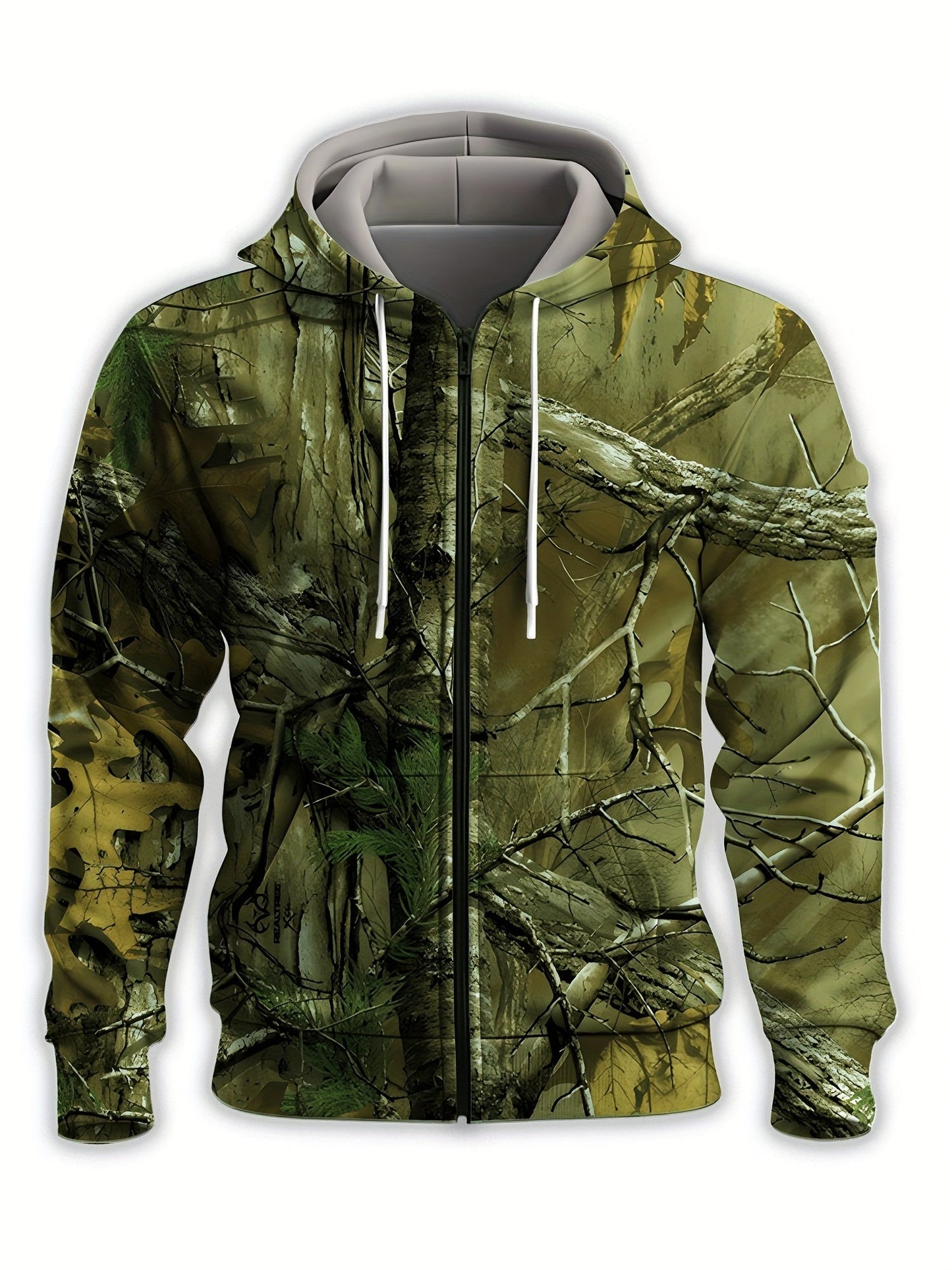 Whitaker | Chaqueta Con Capucha Y Cremallera Frontal Con Estampado De Camuflaje