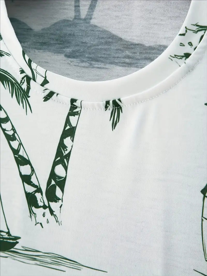Barea | Conjunto Camiseta Tropical Y Shorts