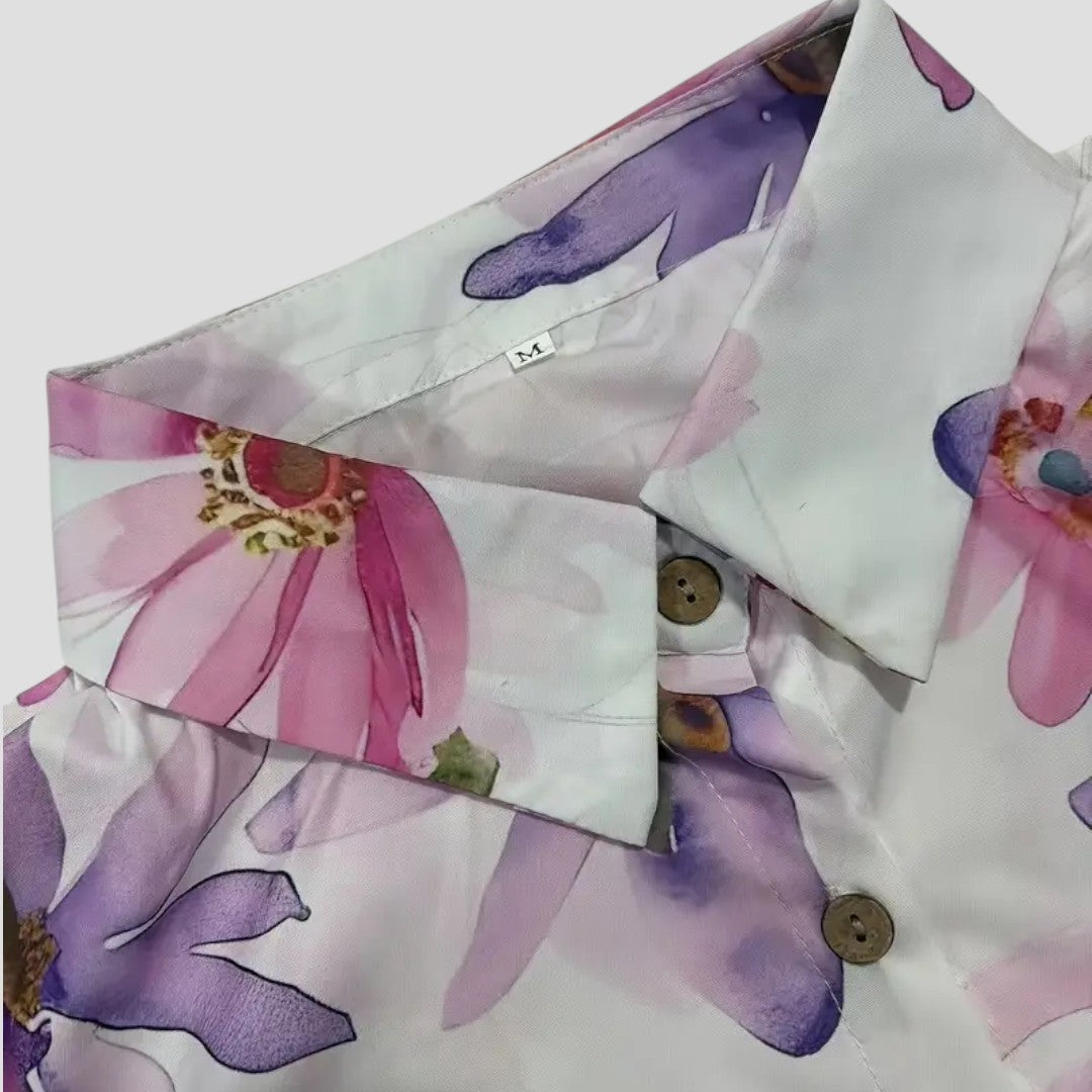 Mayla | Blusa Con Estampado Floral Y Cierre Frontal Con Botones