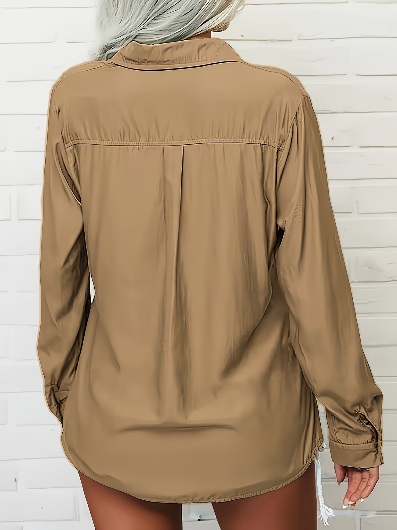 Tierna | Blusa Holgada De Mujer Con Botones en La Parte Delantera